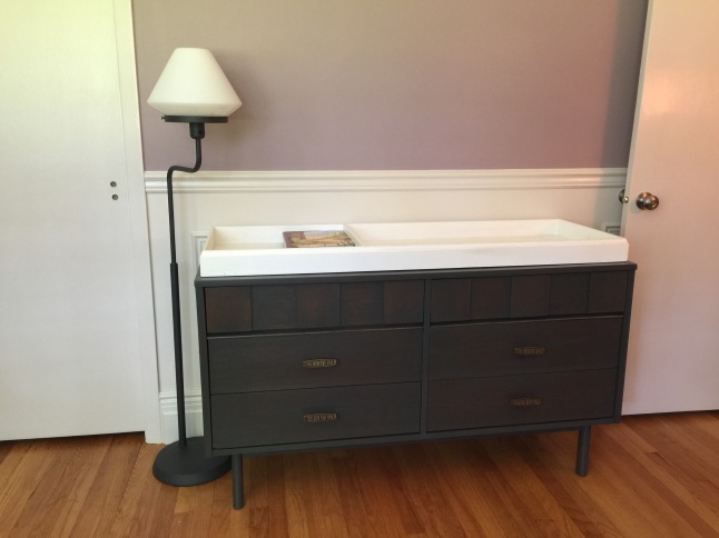 rescued midcentury dresser changing table