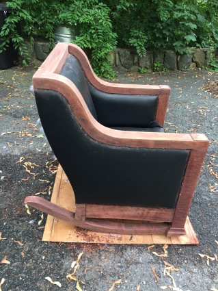 sanded rocking chair ready t o stain